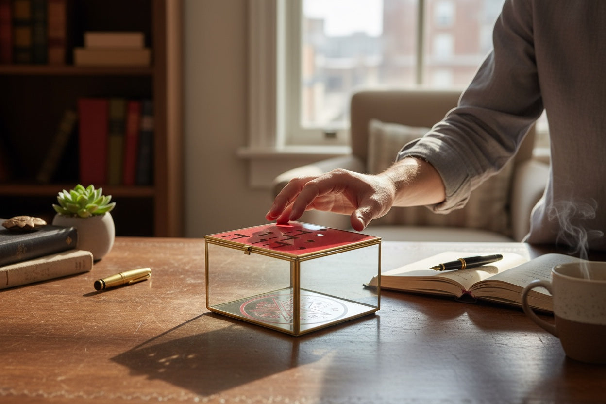 Tetragramaton Caja Cristal 15 Cm