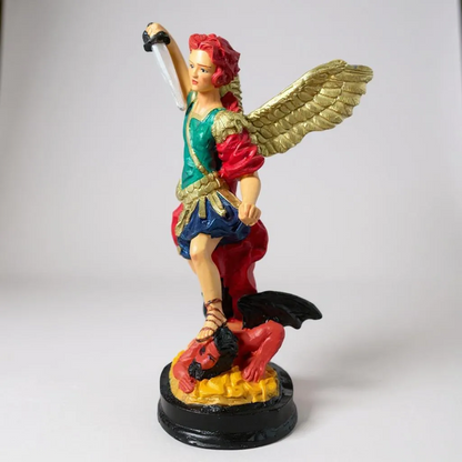 Arcangeles De 30 CM En Resina Pintados A Mano