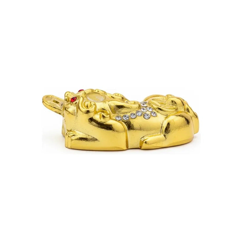 Piyao Pixiu Miniatura Feng Shui Amuleto Suerte 1cm Dorado by HEREJE