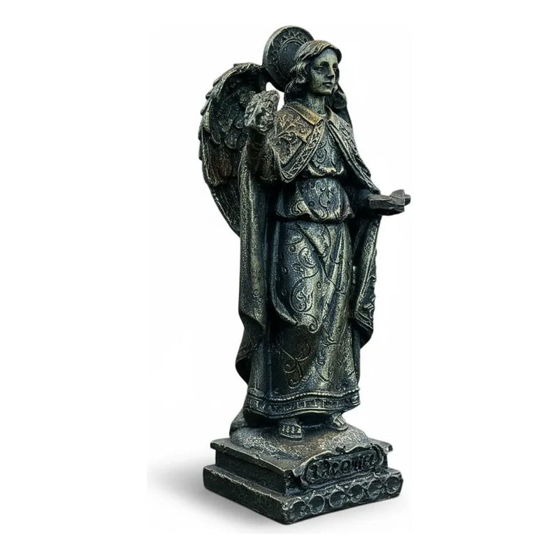 Arcángel Estatua De Resina De 12.5 Cm De Altura Oro Viejo Zadquiel by HEREJE