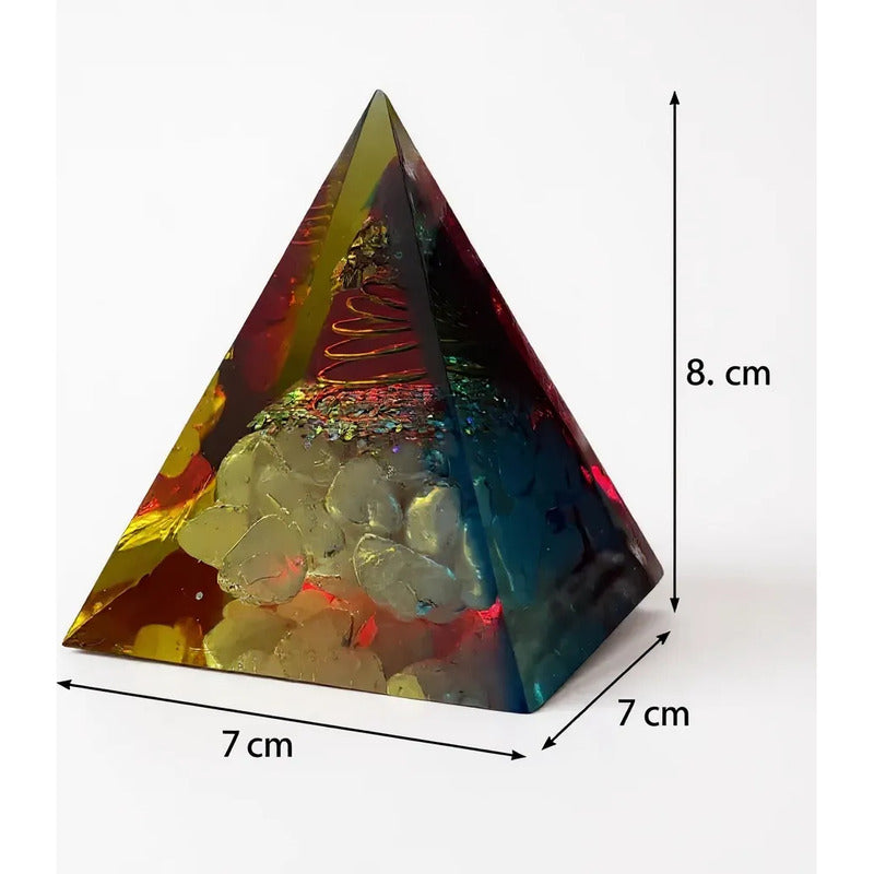 Piramides De Resina Pulida Varios Modelos 8.5x7x7 Cm