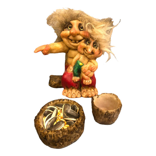 Troll Creatividad + Comedero 9 Cm Figura De Resina Nacional