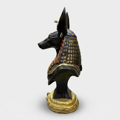 Anubis Busto Figura Resina Naciona 22 Cm Negro