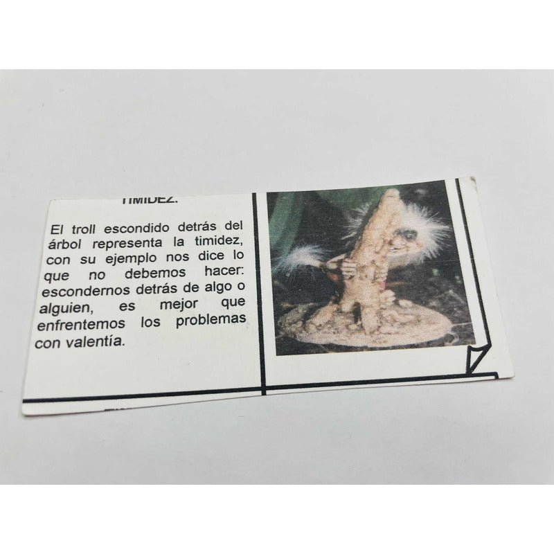 Troll Timidez 11 Cm Figura En Resina Nacional. Azul