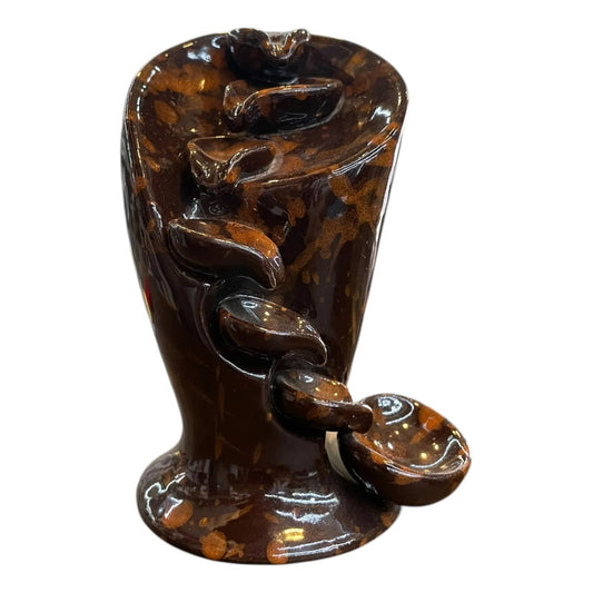 Quemado De Incienso Cascada De Humo Ceramico Cafe 5 Hojas by HEREJE