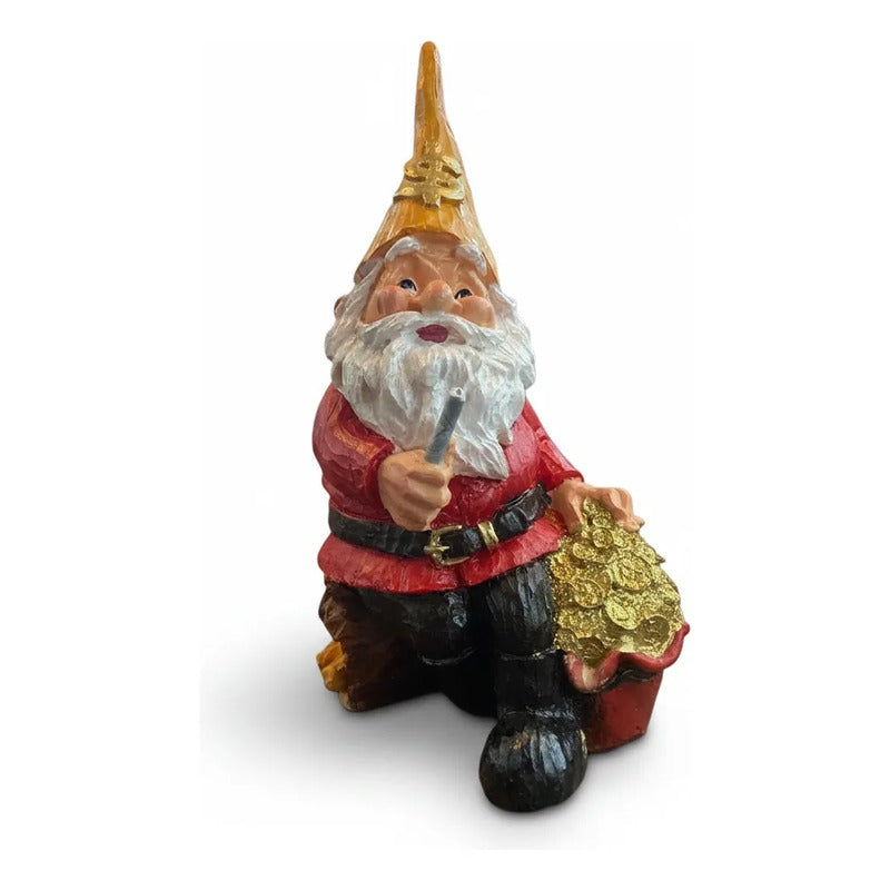 Gnomo De La Abundancia Y El Dinero Figura Decorativa 26 Cm A Rojo by HEREJE