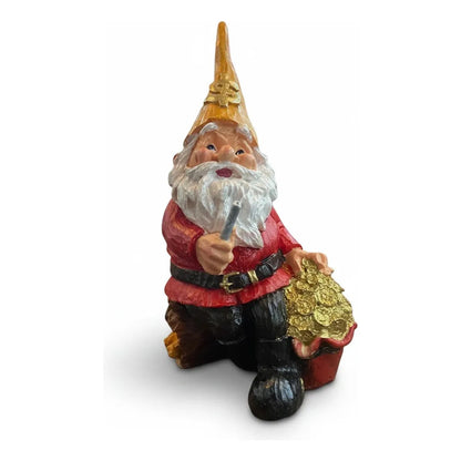 Gnomo De La Abundancia Y El Dinero Figura Decorativa 26 Cm A Rojo by HEREJE