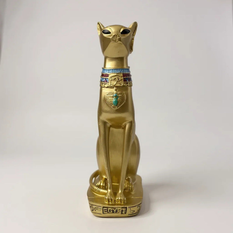 Bastet Egipcio Escultura De Resina 34x17x11 Cm