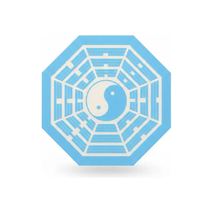 Bagua Vinilo Sticker 5 Cm X 5 Cm Azul Claro by HEREJE