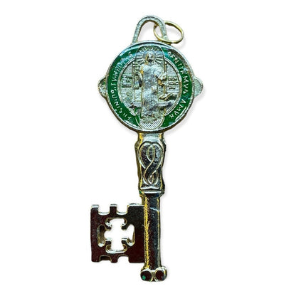 Llave De San Benito Dije Baño De Oro Encapsulado 5cm Varios