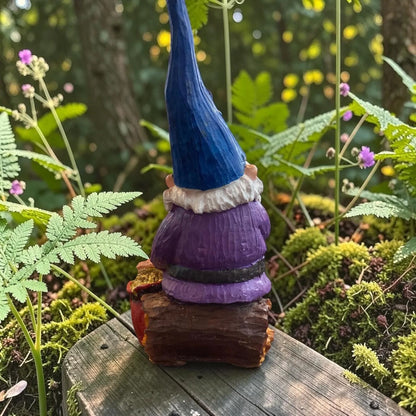 Gnomo De La Abundancia Y El Dinero Figura Decorativa 26 Cm A Morado by HEREJE