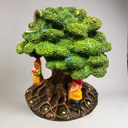 Cascada De Humo Arbol De Resina De 18 Cm De Altura Verde