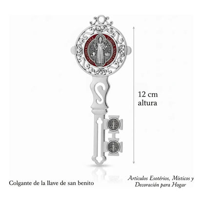 San Benito Llave Decoración Del Hogar 12 Cm Plateado by HEREJE