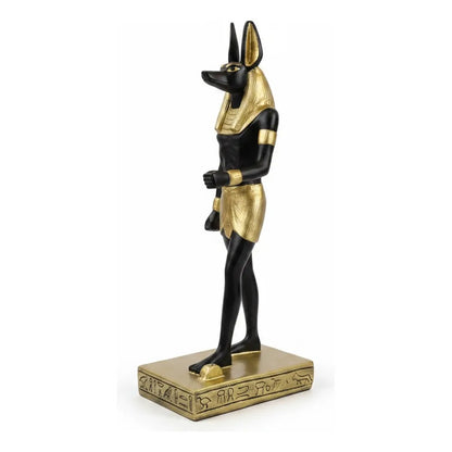Figura Decorativa Dios Egipcio Anubis Resina 22 Cm Negro by HEREJE