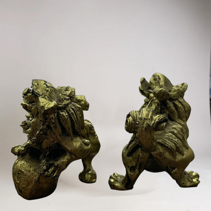 Figura De Resina De Los Perros Fu Protección Para Feng Shui