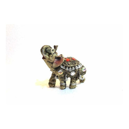 Elefante Abundancia Con Billete Y Pedrería 7.5 Cm