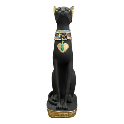 Bastet Egipcio Escultura De Resina 34x17x11 Cm
