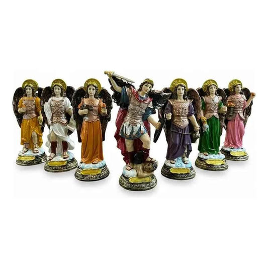 Arcangel 15 Cm De Altura San Migue, Rafael, Gabriel Etc. Set 7 Arcangeles
