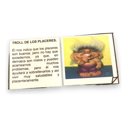 Troll Placeres + Comedero 10 Cm Figura En Resina Nacional