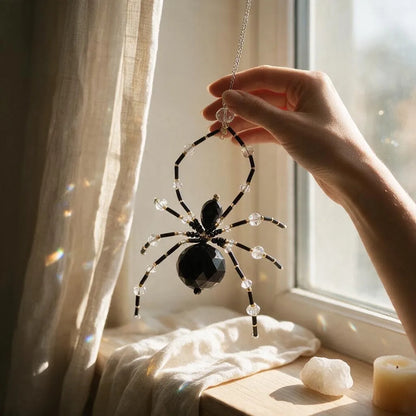Suncatcher De Cristal En Forma De Araña 12cm Dorado by HEREJE