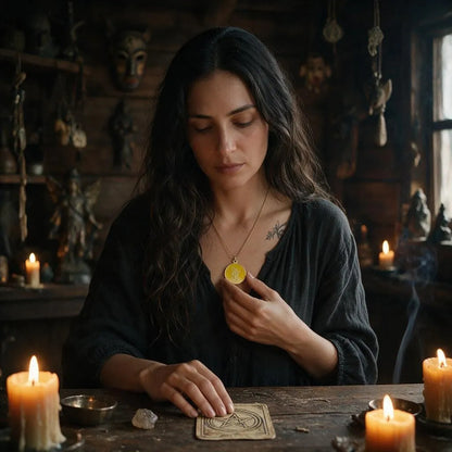 Dije San Miguel Corazón Amarillo 30mm by HEREJE
