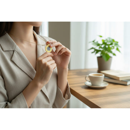 Sello Seite Arcangeles  Metatron Dije Metal Encapsulado 30mm