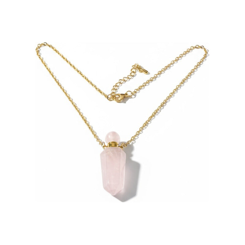 Cuarzo Amatista Rosa Blanco Varios Modelos Perfumero 4 Cm