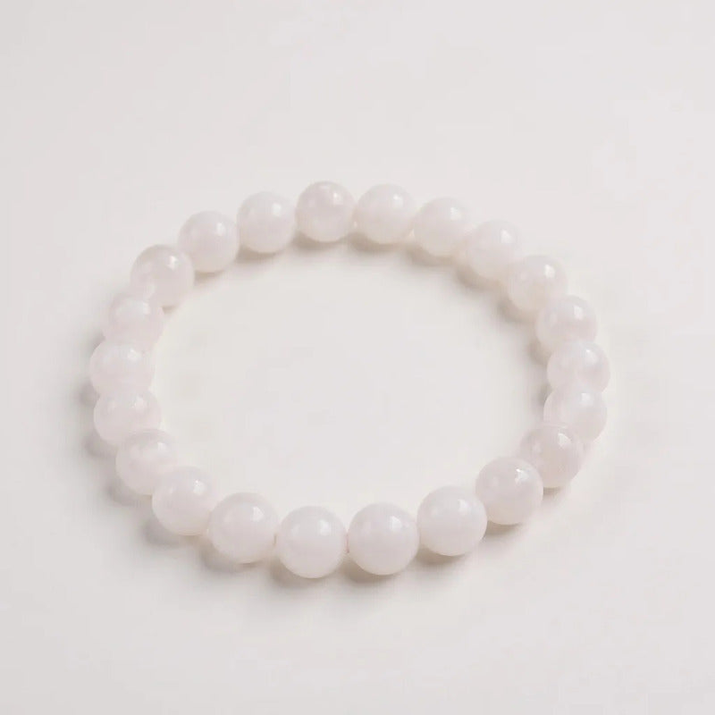 Pulsera Quartz Mediana De Cuarzo Pulido 8mm