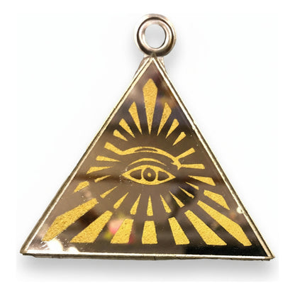 Espejos Triángulo Ojo Visor De Cristal Grabado 5x5