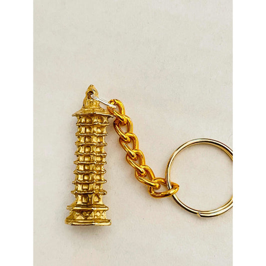 Pagoda Feng Shui En Metal Llavero