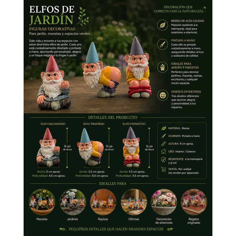 Gnomo Figura Divertida De 9 Cm De Altura Puño by HEREJE