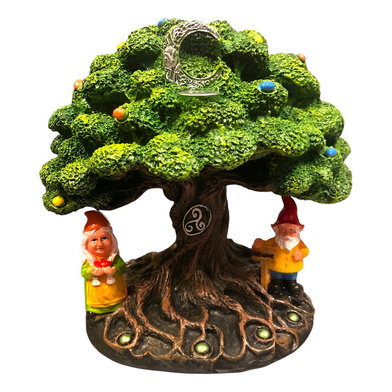 Cascada De Humo Arbol De Resina De 18 Cm De Altura Verde