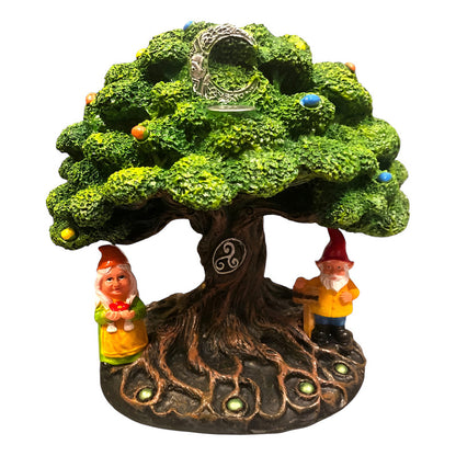 Cascada De Humo Arbol De Resina De 18 Cm De Altura Verde