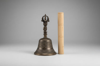 Campana Tibetana Cuenco 7 Metales Armonizador 18 Cm Alto