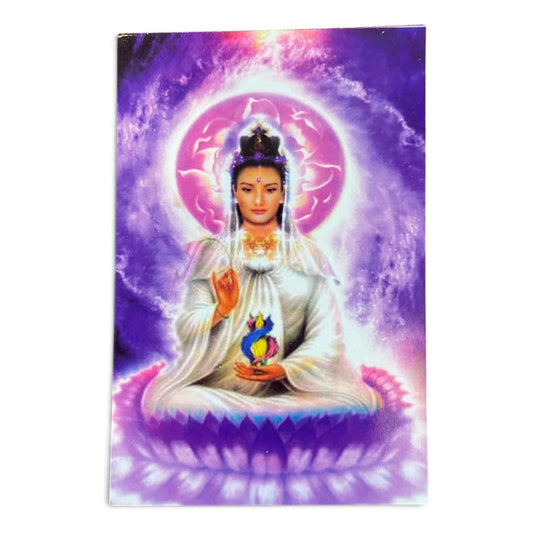 Estampas Coleccionables Esoterismo 5 Piezas Iguales Por Pac Kwan Yin Deidades