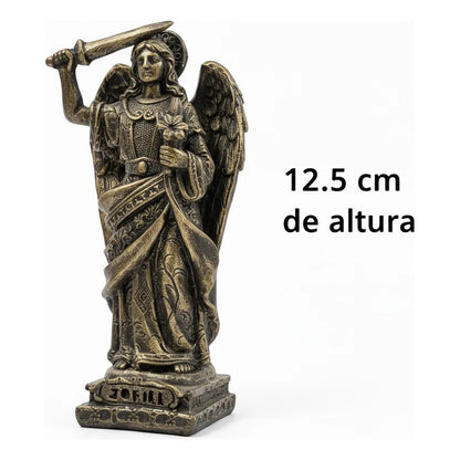 Arcángel Estatua De Resina De 12.5 Cm De Altura Oro Viejo Jofiel by HEREJE