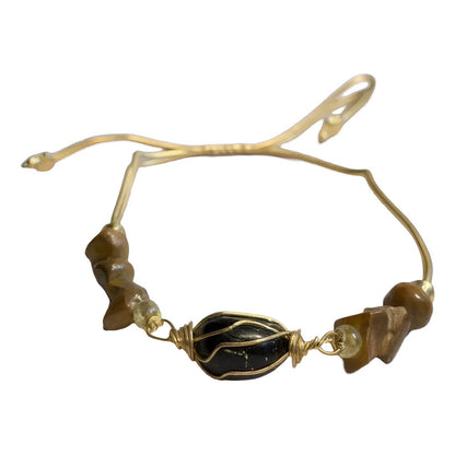 Pulsera Hereje Ajustable De Cuarzo