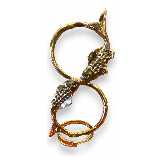 Carpas Infinito Metal Baño De Oro