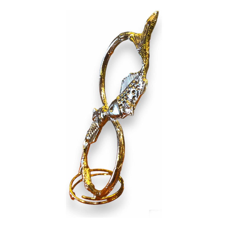 Carpas Infinito Metal Baño De Oro