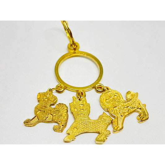 Tres Guardianes Chillin , Piyao , Perro Fu ,feng Shui 11 Cm