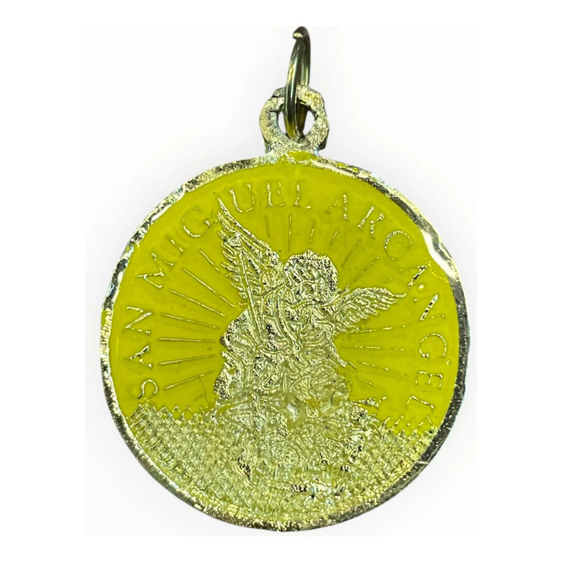 Dije San Miguel Corazón Amarillo 30mm by HEREJE