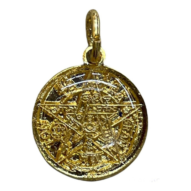 Pentagrama O Tetragramatón Ritualizado 7 Metales Visibles