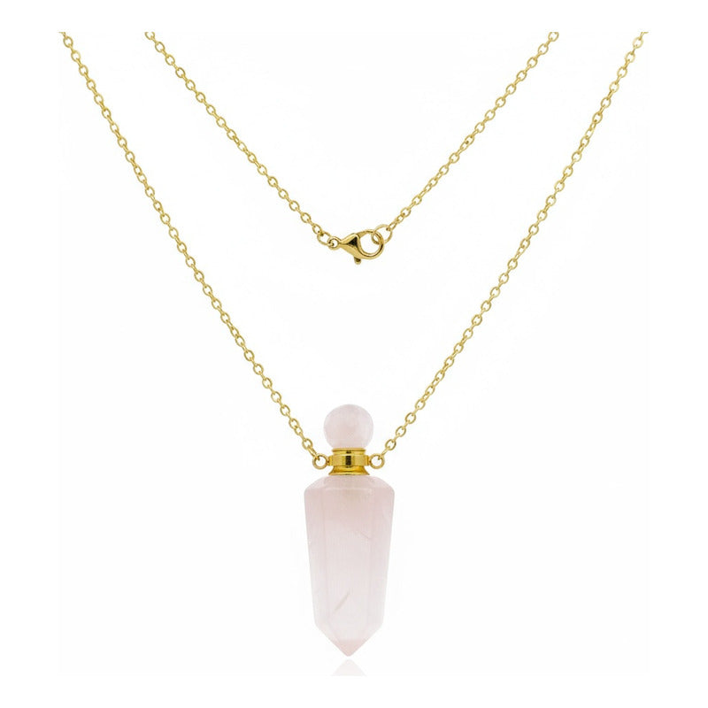 Cuarzo Amatista Rosa Blanco Varios Modelos Perfumero 4 Cm