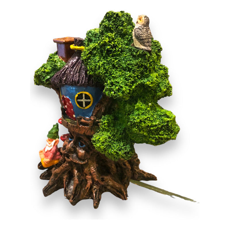 Cascada De Humo Árbol De Resina Chico 16cm