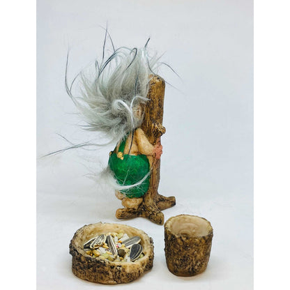 Troll Timidez 11 Cm Figura En Resina Nacional. Azul