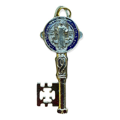 Llave De San Benito Dije Baño De Oro Encapsulado 5cm Varios