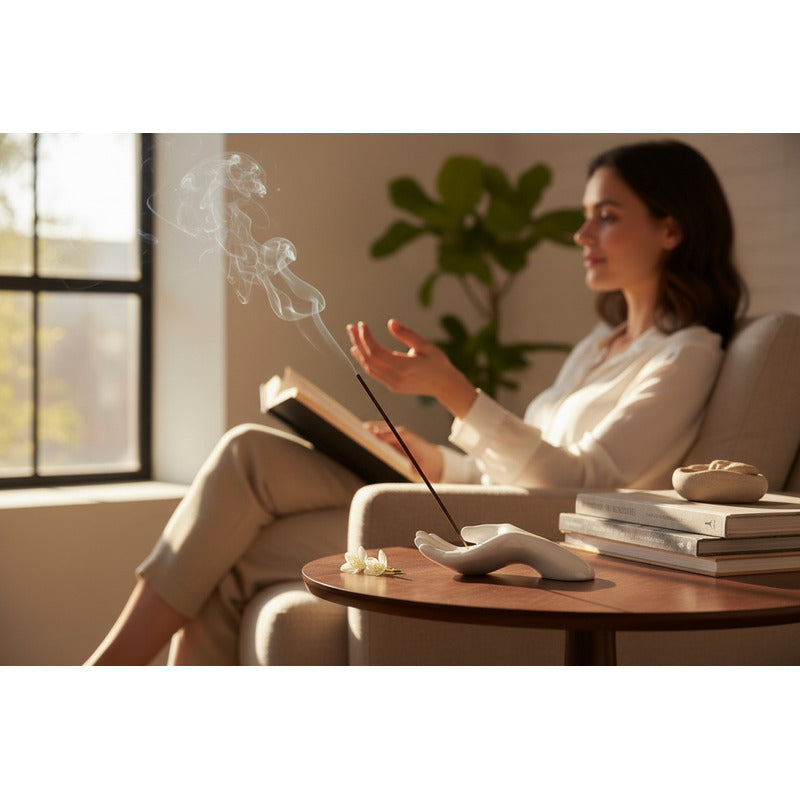 Porta Incienso Ceramico 18x13cm