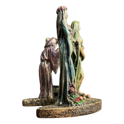 Escultura Triple Diosa 11cm Resina Artículos Esotéricos Lety