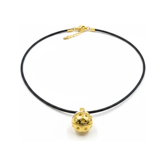 Llamador De Angeles Sencillo En Metal Dorado Dorado