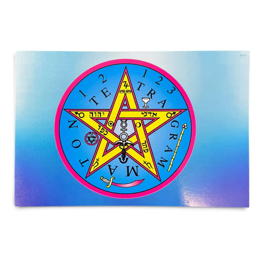 Estampas Coleccionables Esoterismo 5 Piezas Iguales Por Pac Tetragramaton Simbologia